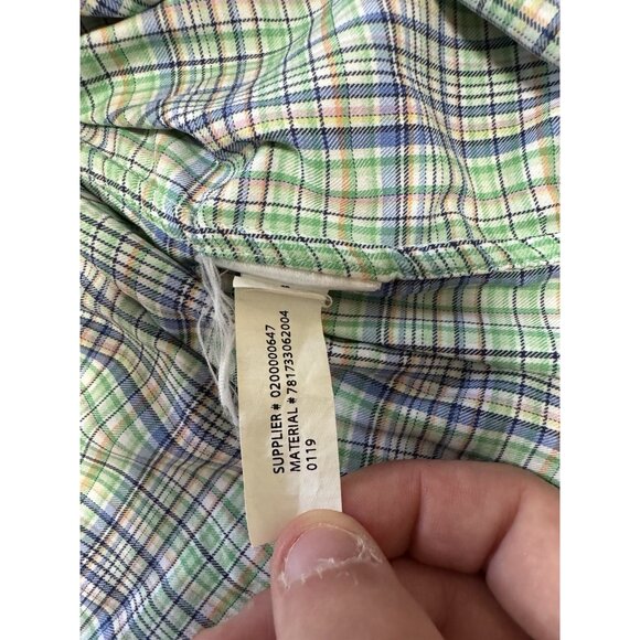 Ralph Lauren Plaid Performance Shirt Size Large Button Down Men Shirt Cotton - Picture 11 of 12